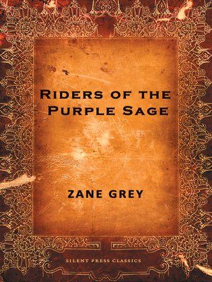 cover image of Riders of the Purple Sage